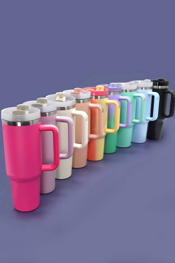 40oz STAINLESS STEEL TUMBLER SOLID: Light Grey