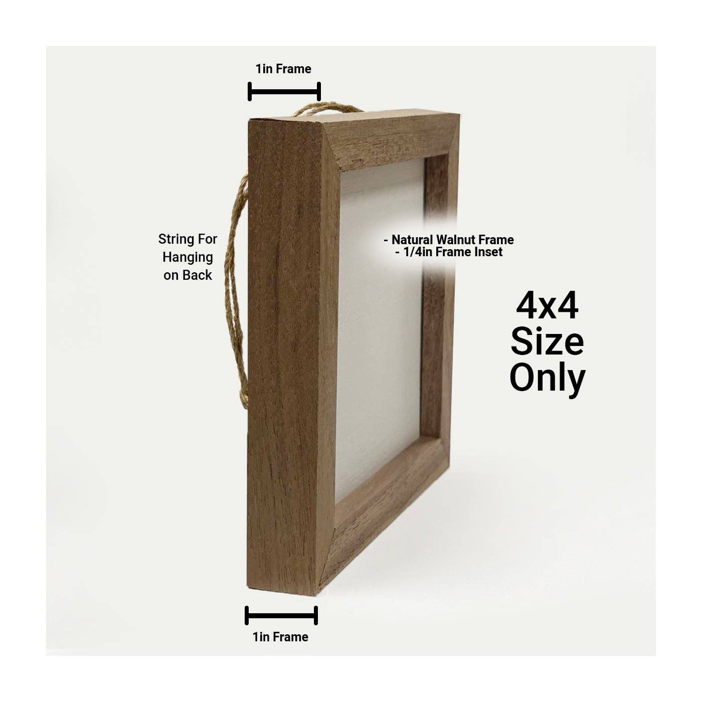 Personalized Zip City State Black: 4 x 4 x 1