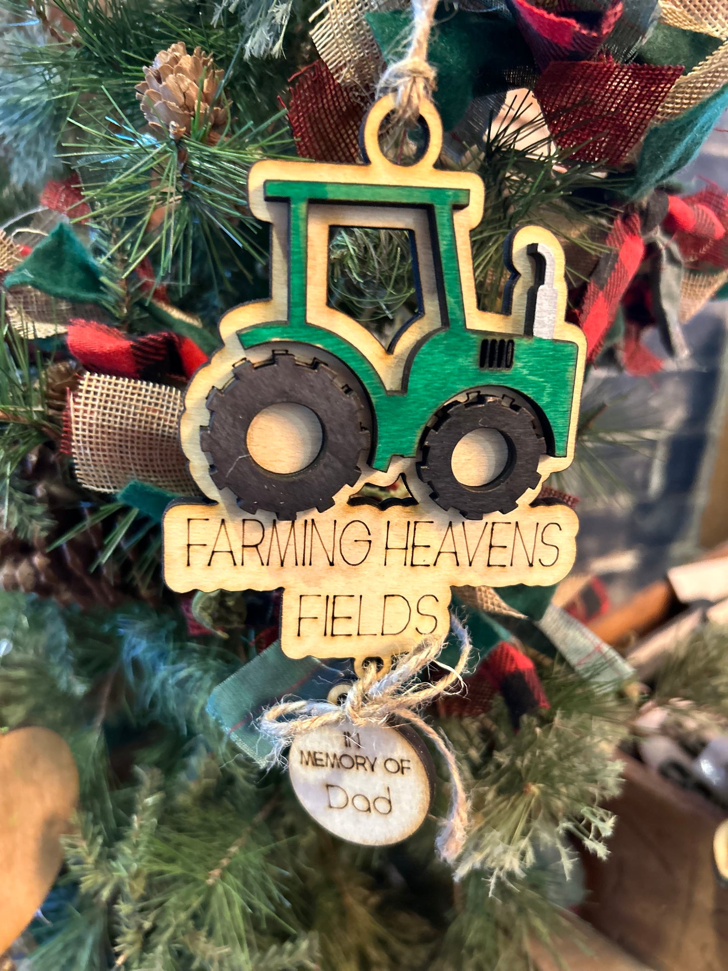 Farming memorial ornaments