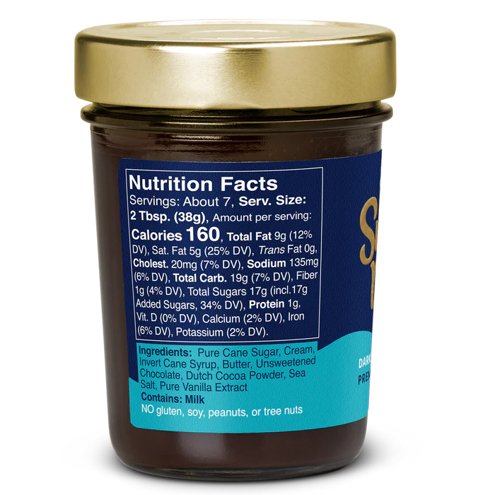 GIFT-WRAPPED JAR DARK CHOCOLATE + SEA SALT