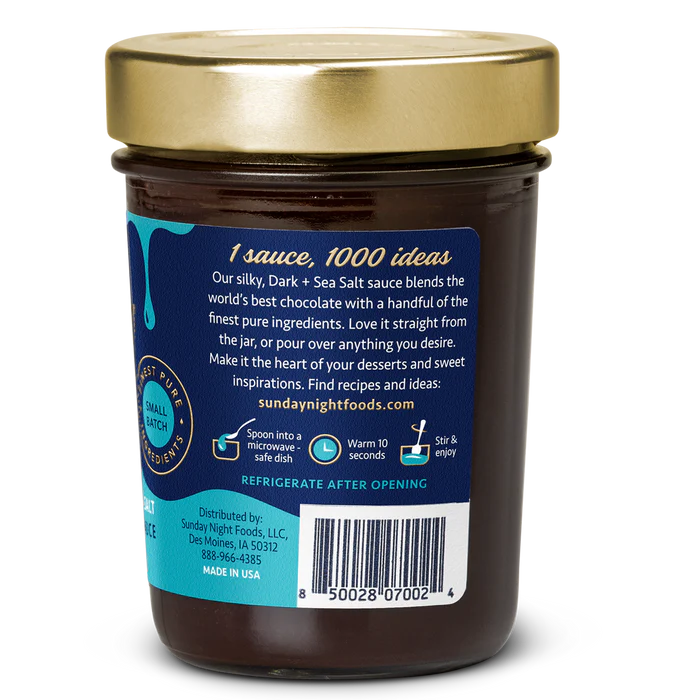 GIFT-WRAPPED JAR DARK CHOCOLATE + SEA SALT