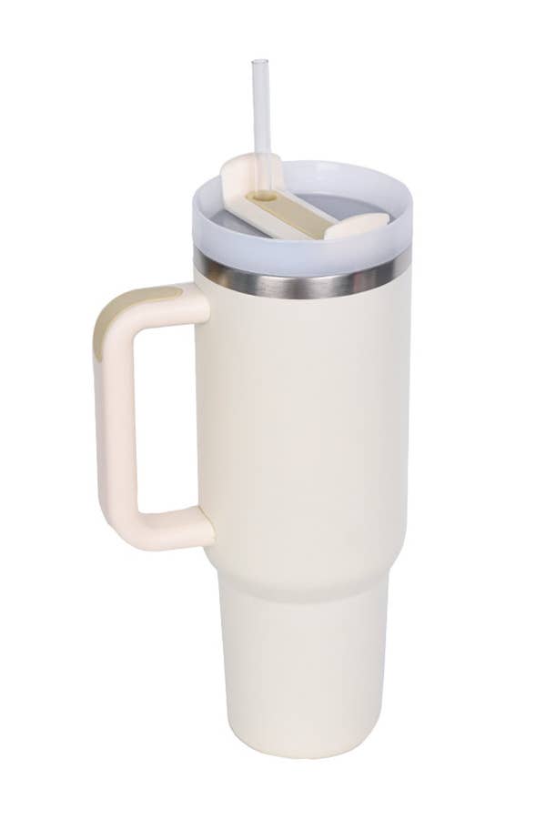 40oz STAINLESS STEEL TUMBLER SOLID: Light Grey