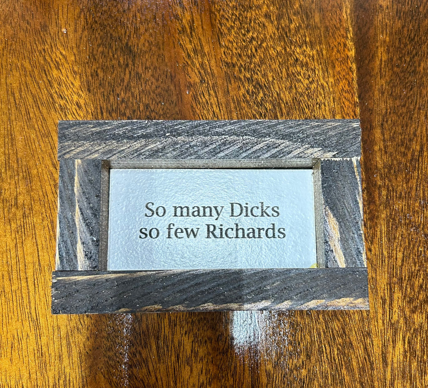 So many Dicks so Few Richards