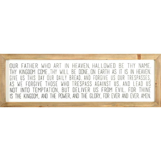 The Lord's Prayer Wall Plaque