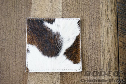 Cowhide Coaster Set