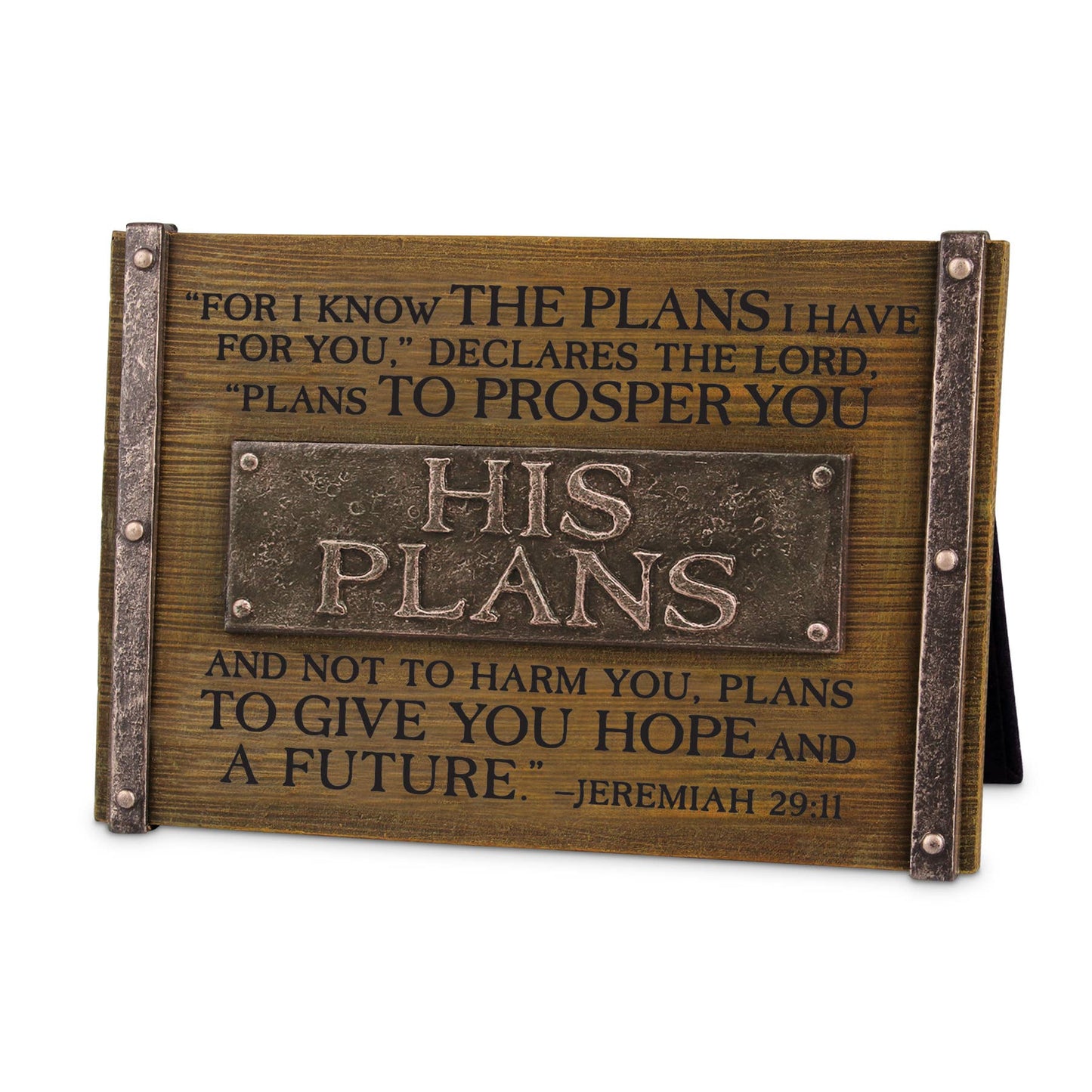 His Plans Plaque