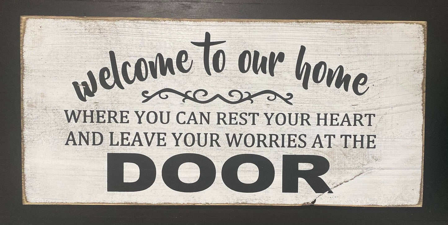 WELCOME TO OUR HOME   ( BOHO,FARMHOUSE,DECOR,PRIMITIVE )