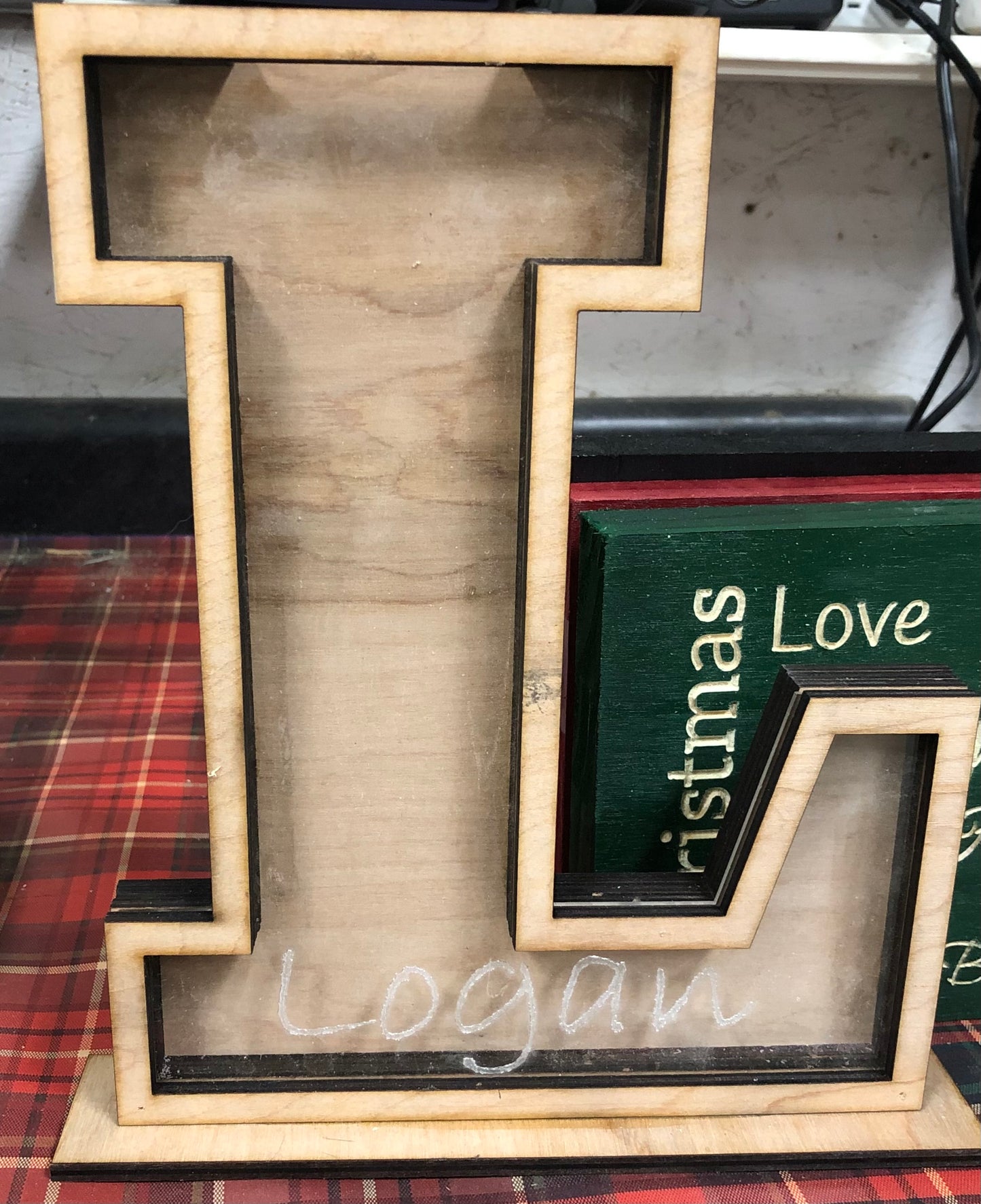 Letter piggy bank
