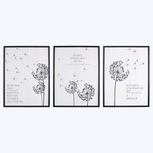 Wood Framed Spread Kindness Signs. 3 Ast