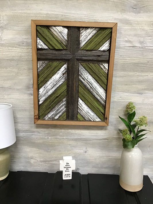 13.5x16.5 Barnwood Cross