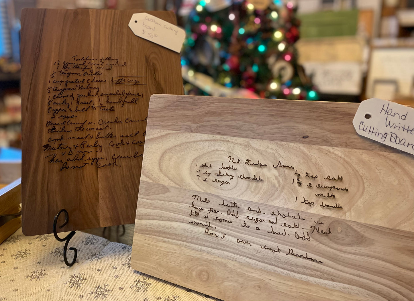 Custom Recipe Cutting Board