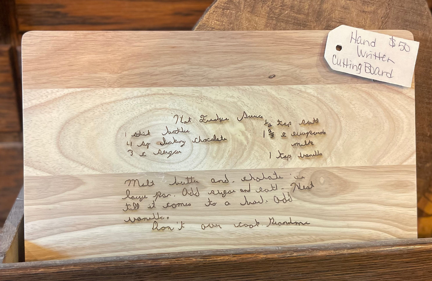 Custom Recipe Cutting Board