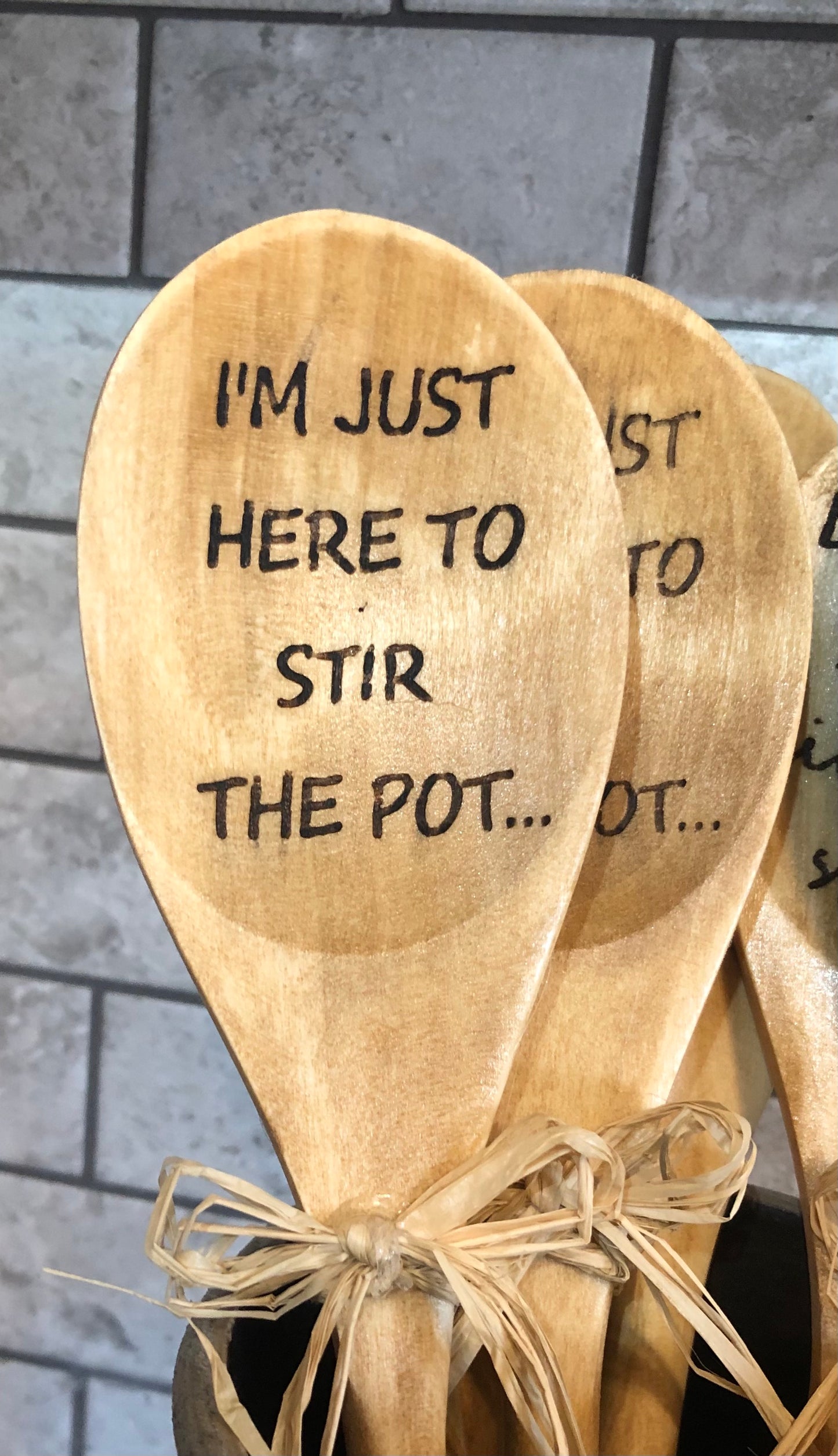 Laser Engraved Wooden Spoon