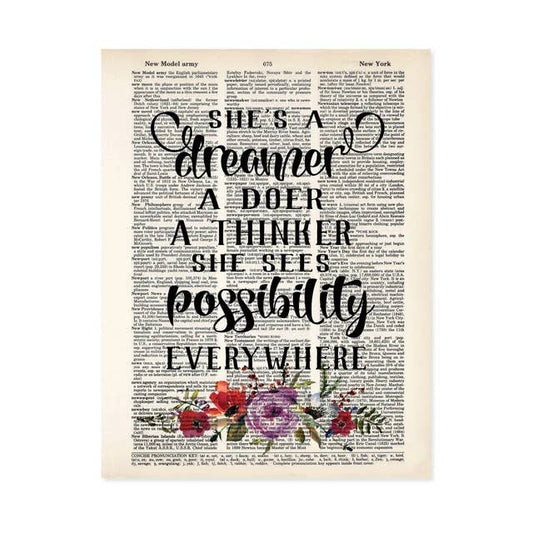 She's A Dreamer A Doer A Thinker She Sees Possibility