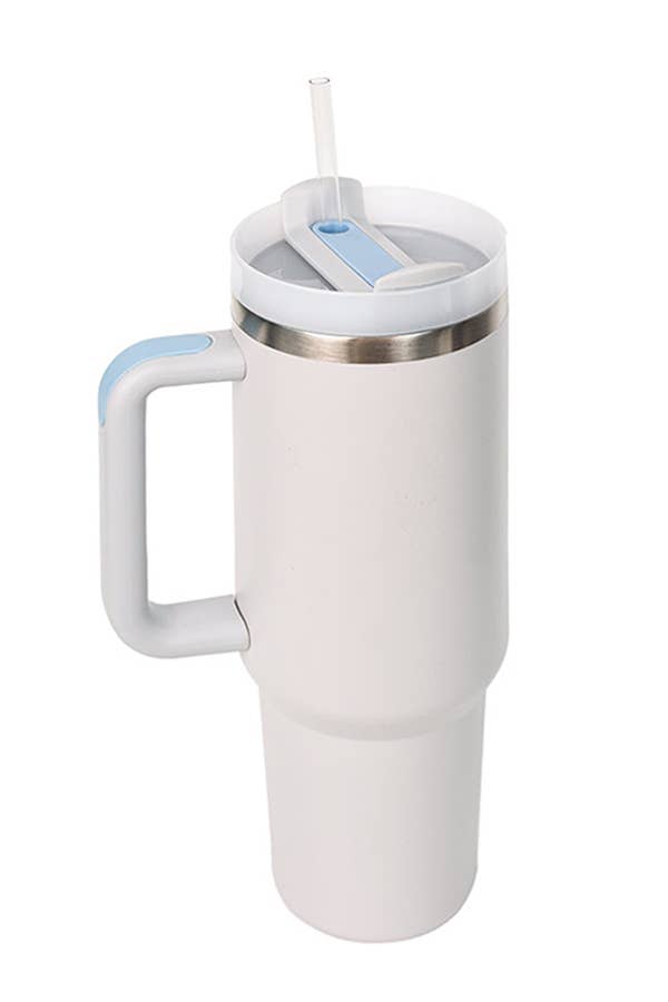 40oz STAINLESS STEEL TUMBLER SOLID: Light Grey