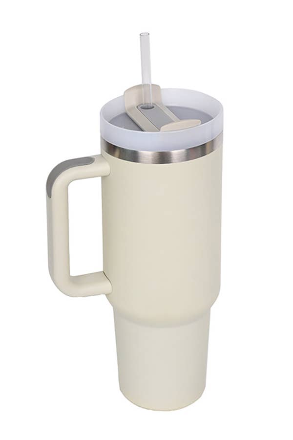 40oz STAINLESS STEEL TUMBLER SOLID: Beige