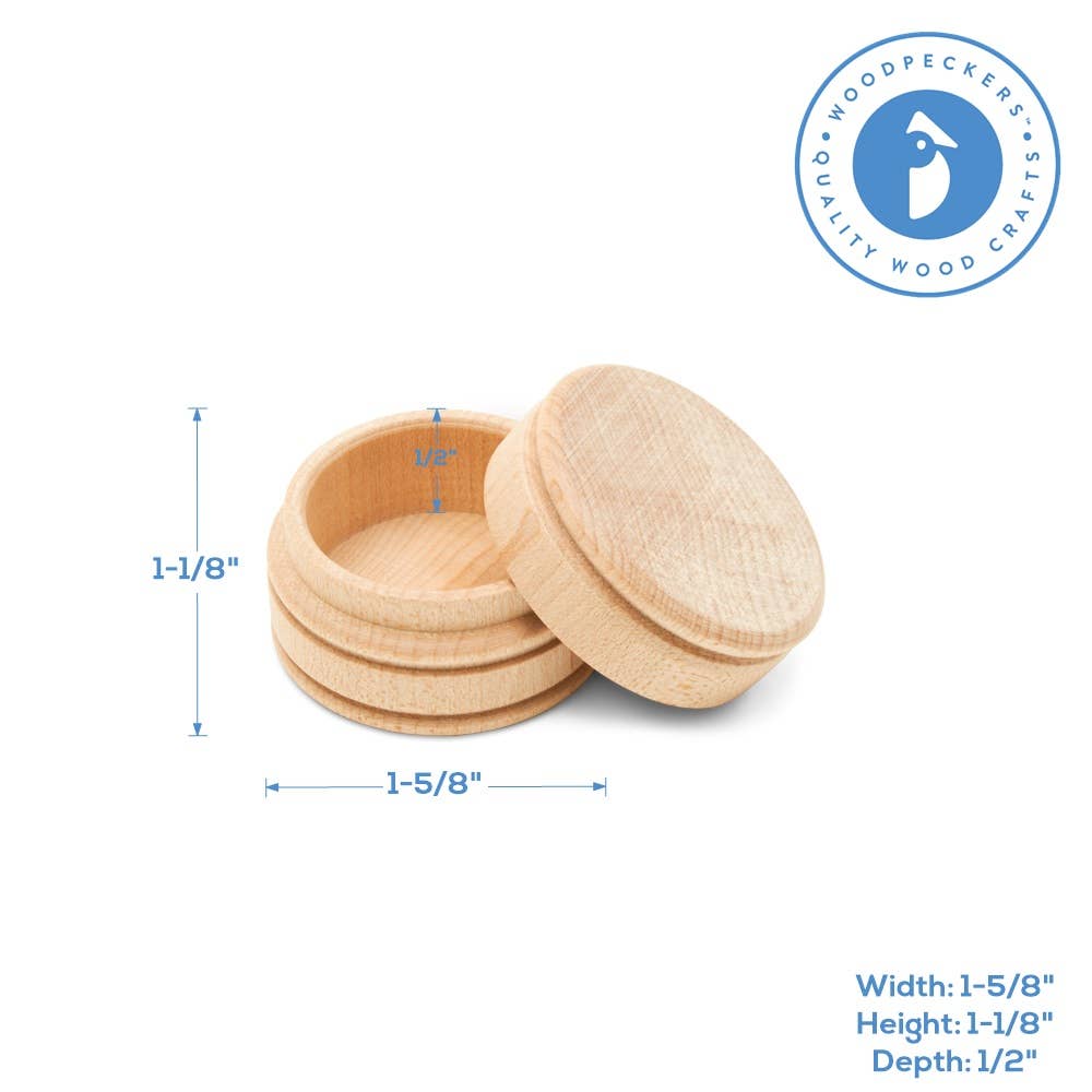 Trinket Boxes: 1-1/2"