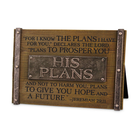 His Plans Plaque