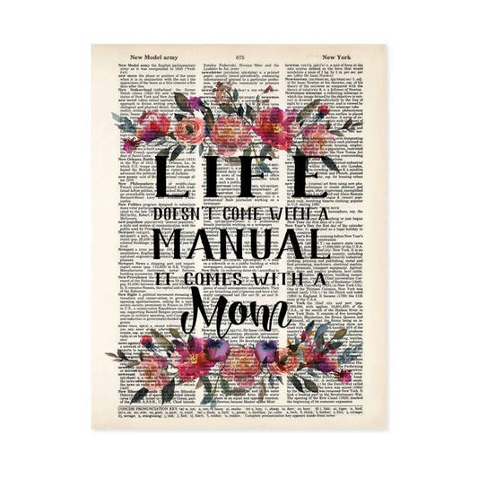 Life Doesn't Come With A Manual It Comes With A Mom