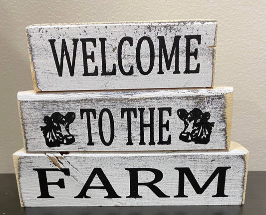 WELCOME TO THE FARM (cow)