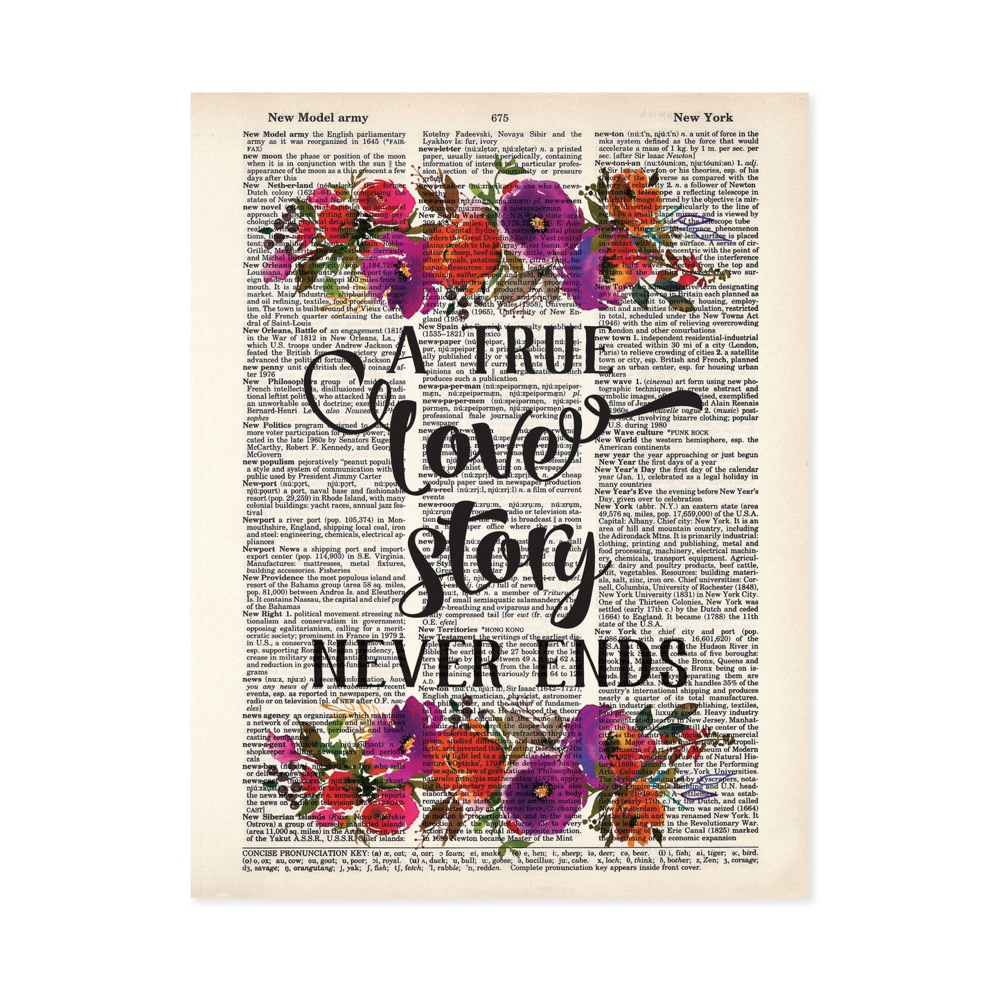 A True Love Story Never Ends - Valentines Day and Love Gift